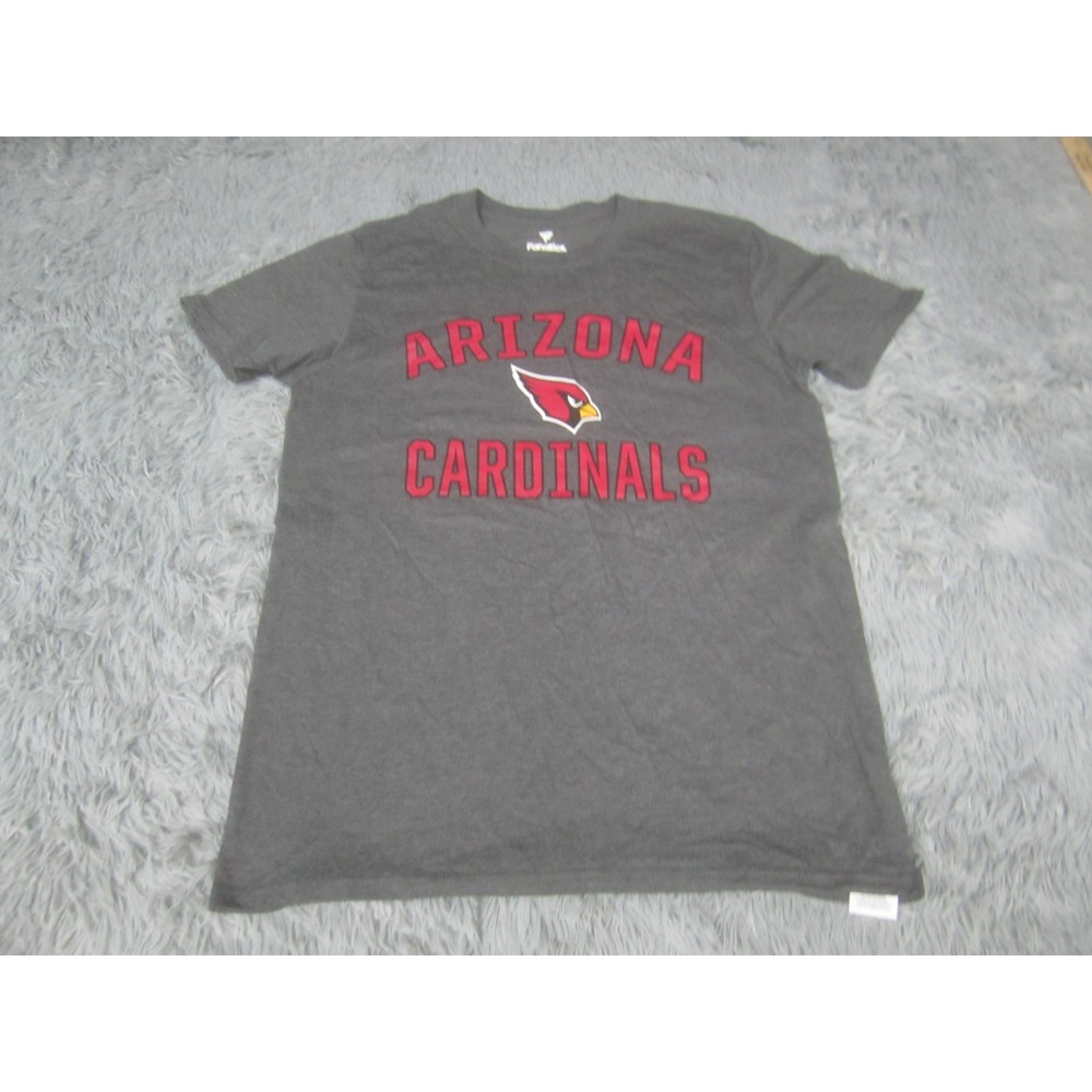 Arizona Cardinals Shirt Mens Medium‎ Gray NFL Football Short Sleeve Fanatics